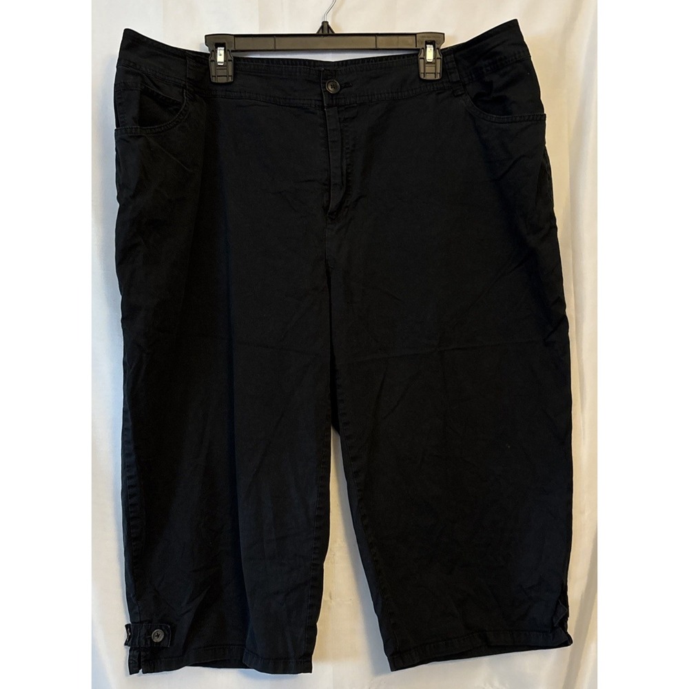 St. John's Bay Black Capri Pants Women's Size 20W